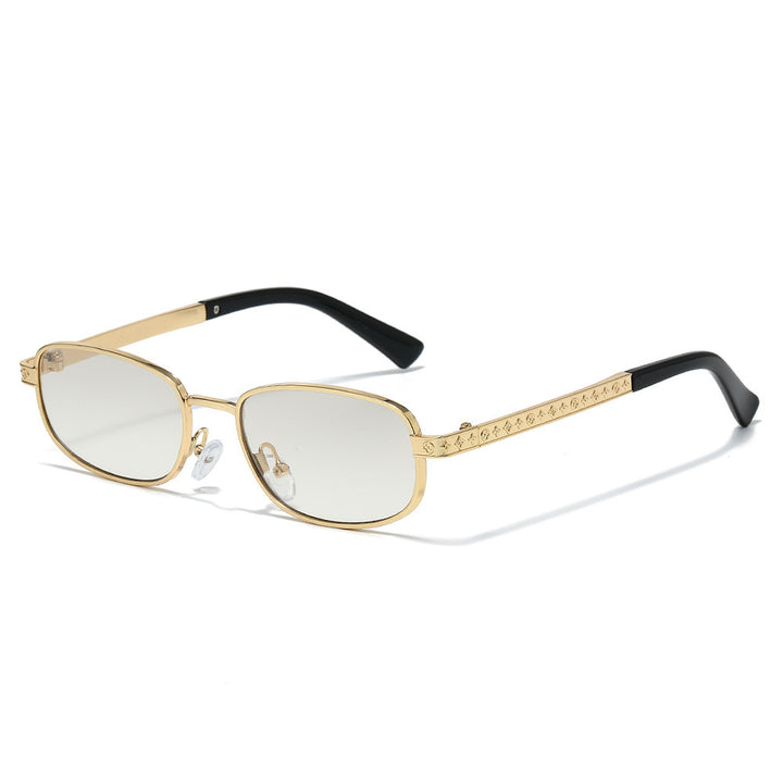 Stylish Rectangle Frame Sunglasses with Nose Pads Stornfield