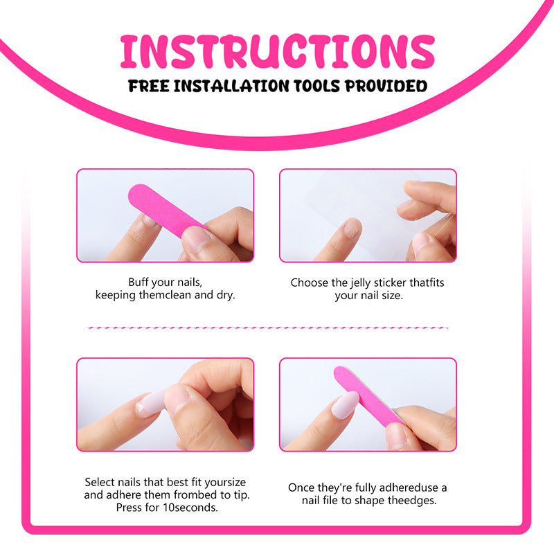 Artificial nail design with elegant 3D pattern Stornfield