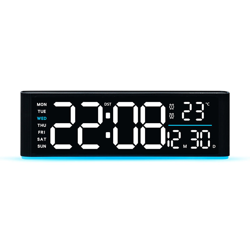 Digital LED alarm clock with temperature and day of week display Stornfield