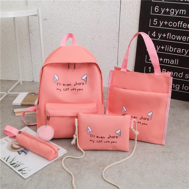 Cute Character Multi-Piece Backpack Set Stornfield