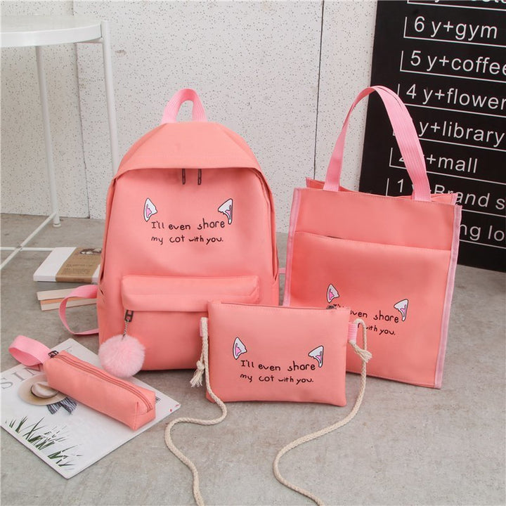 Cute Character Multi-Piece Backpack Set Stornfield