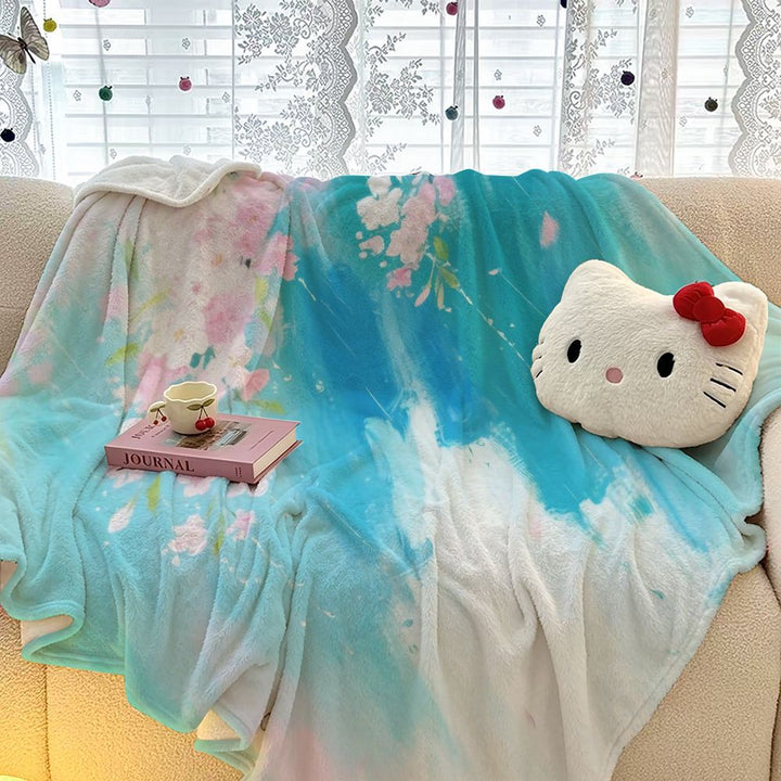 Soft Floral Throw Blanket
