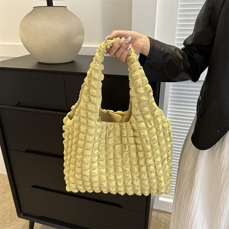 Textured Knit Hobo Bag
