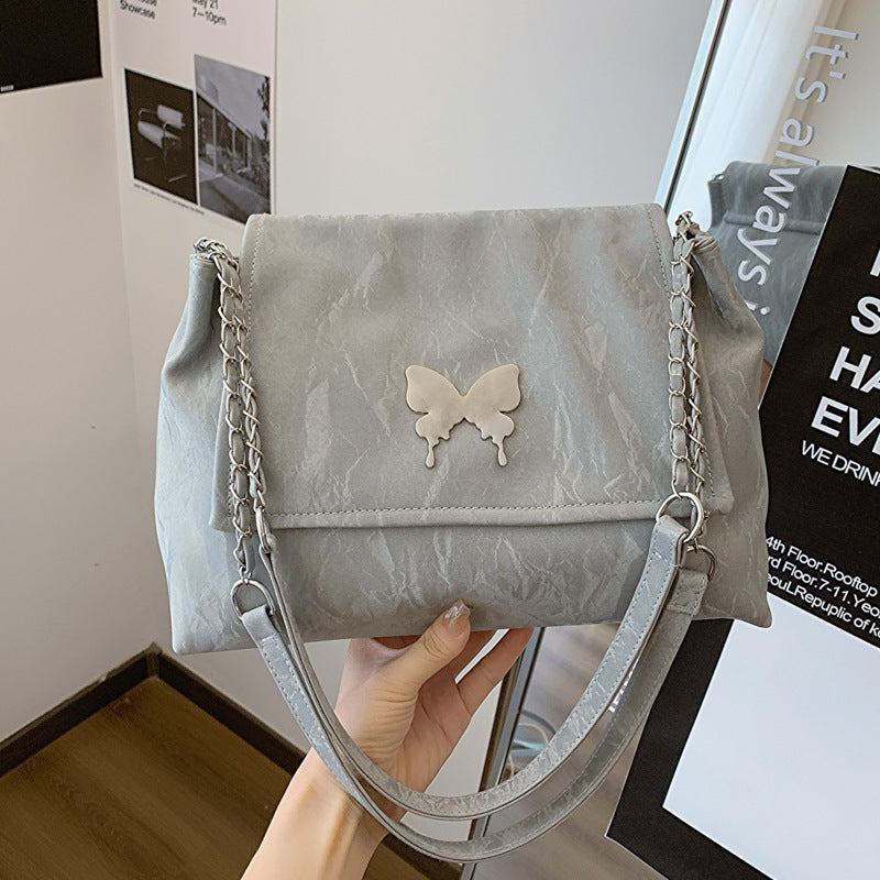 Chic Butterfly Accent Slouchy Handbag Stornfield