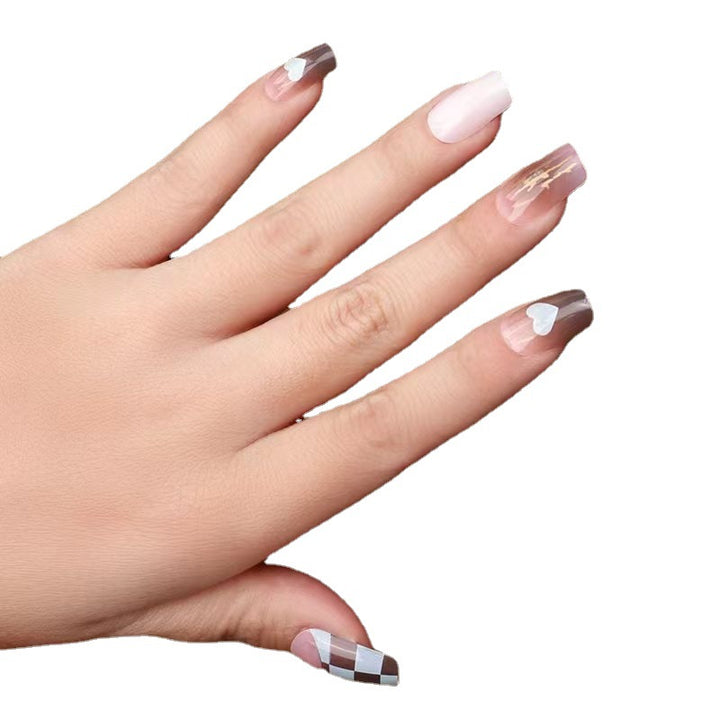 Artistic Heart Design Nail Extensions Stornfield