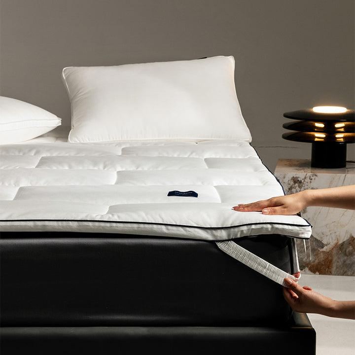 Plush Zoned Pillow-Top Mattress Topper with Deep Elastic Corner Straps