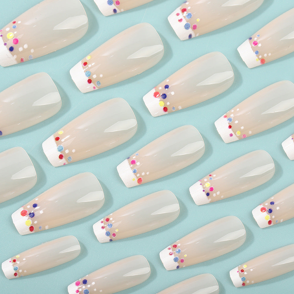 Creative artificial nails with colorful accents Stornfield
