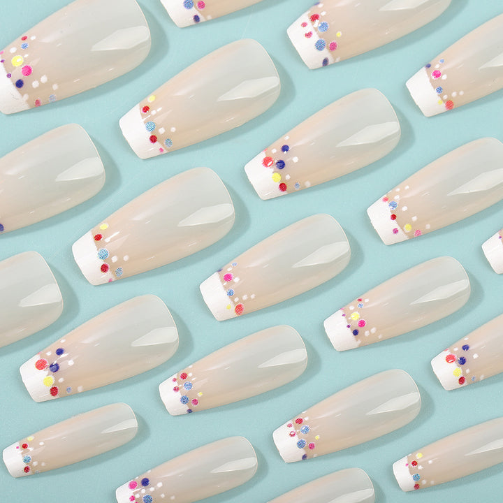 Creative artificial nails with colorful accents Stornfield
