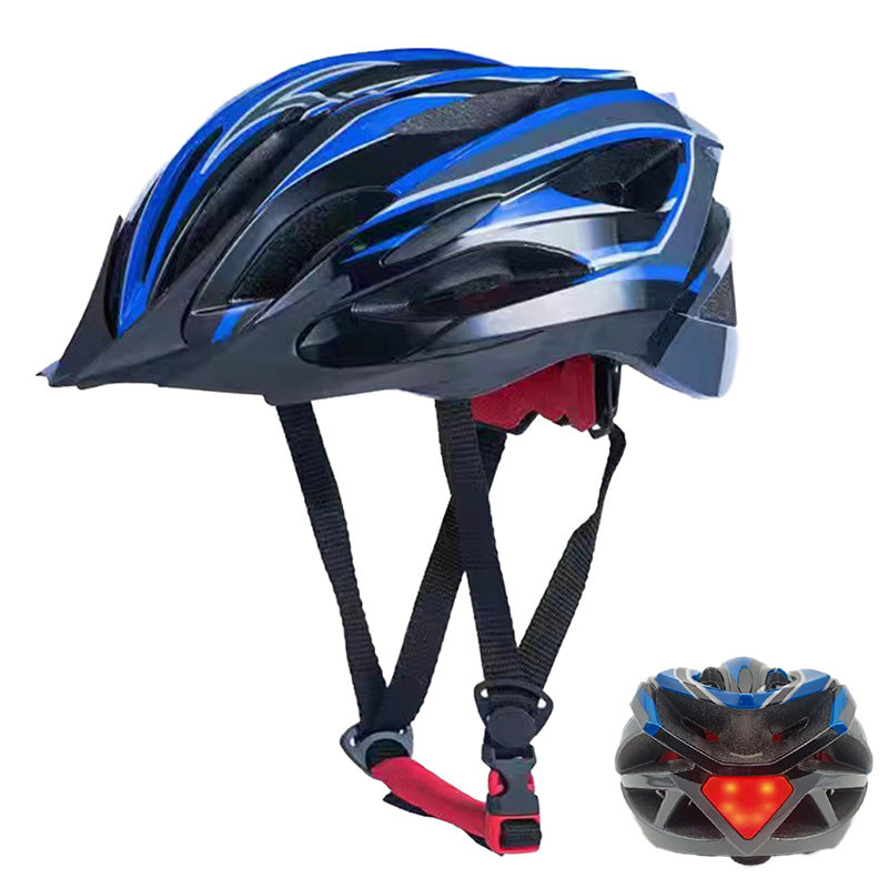 Bicycle helmet with LED rear light and optimal ventilation Stornfield
