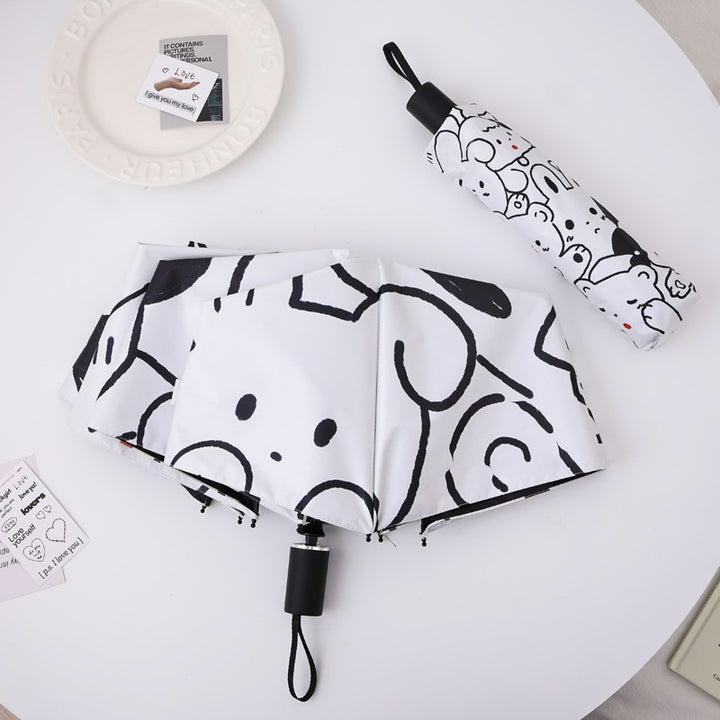 Ladies practical folding umbrella with innovative drip design Stornfield