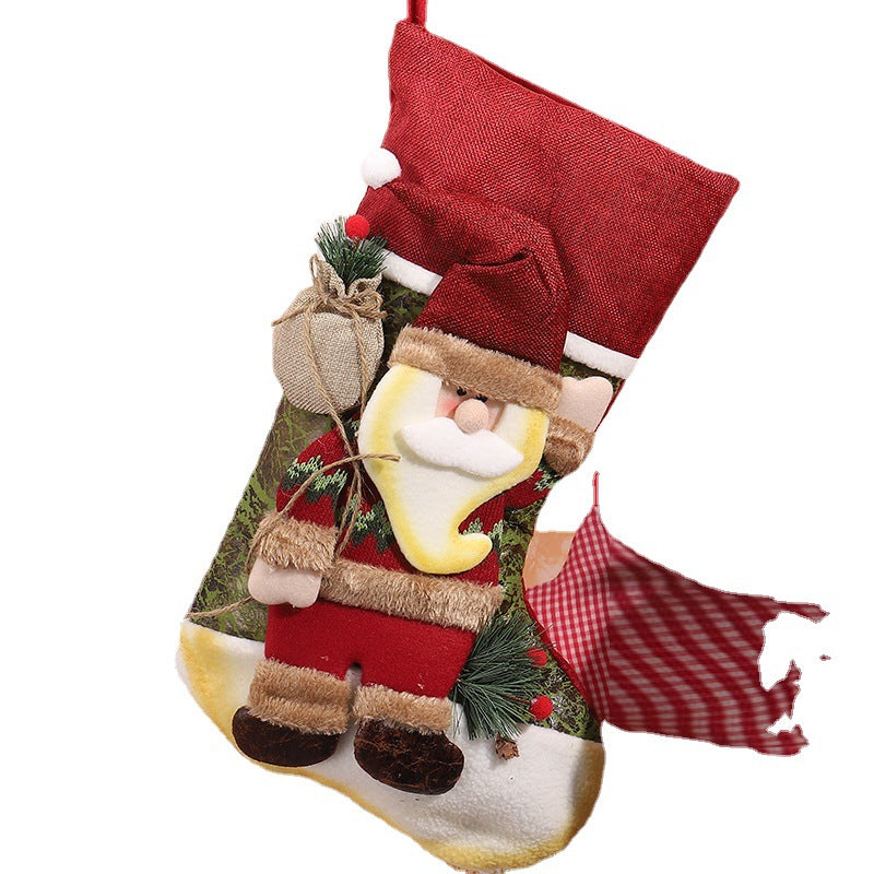 Cute Christmas stocking with reindeer design Stornfield