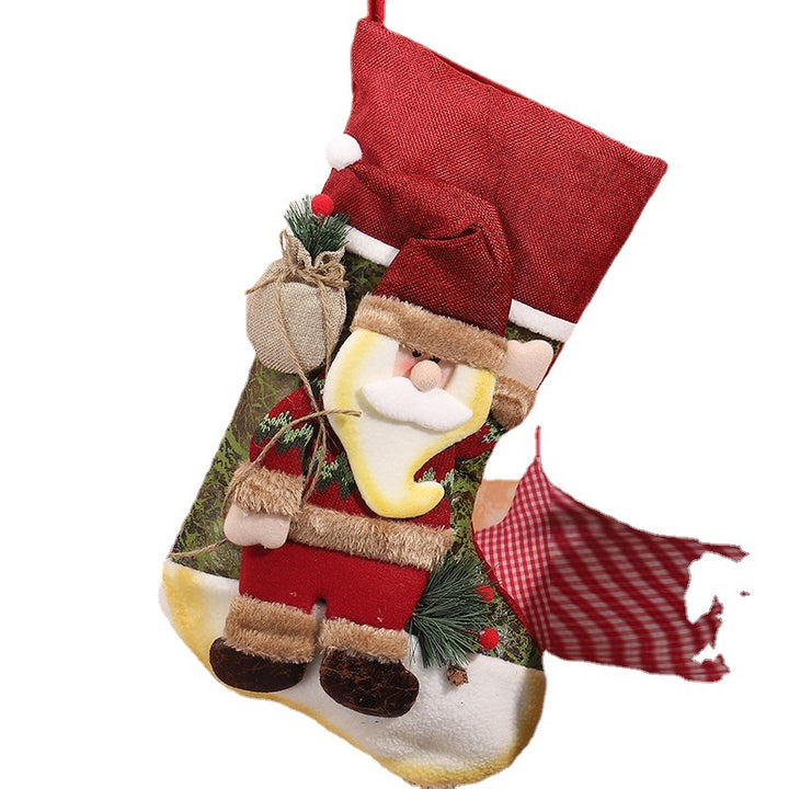 Cute Christmas stocking with reindeer design Stornfield