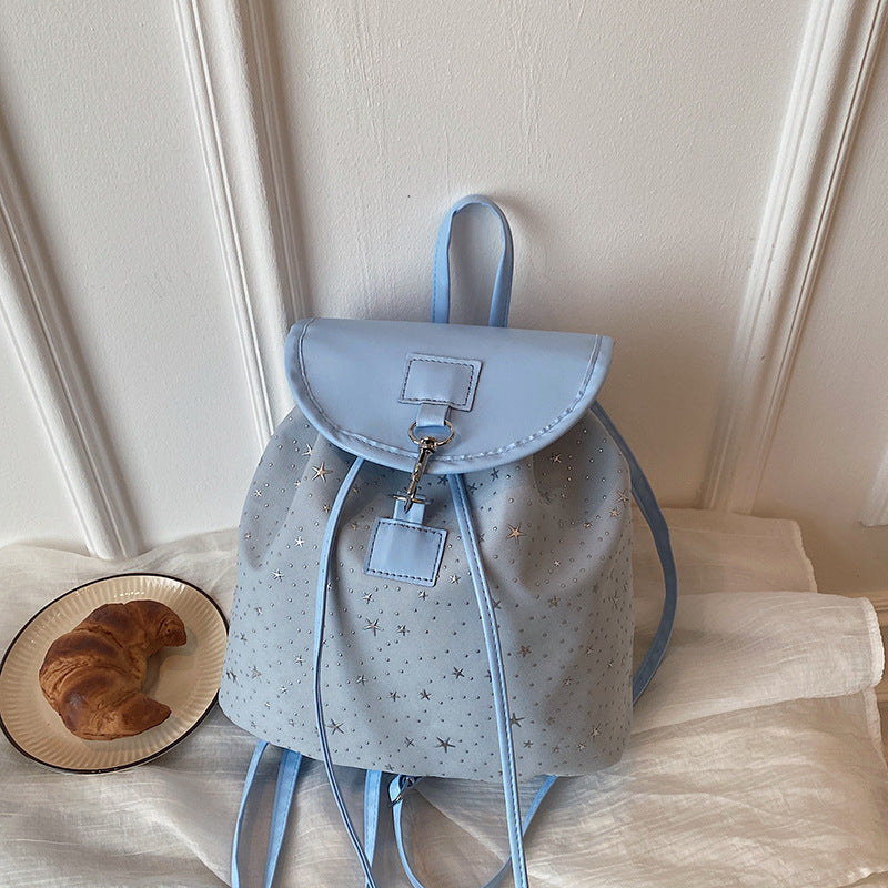 WoStar-Patterned Drawstring Backpack Stornfield