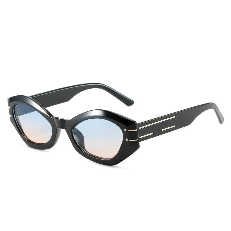 Ladies stylish designer sunglasses with unique frame construction Stornfield