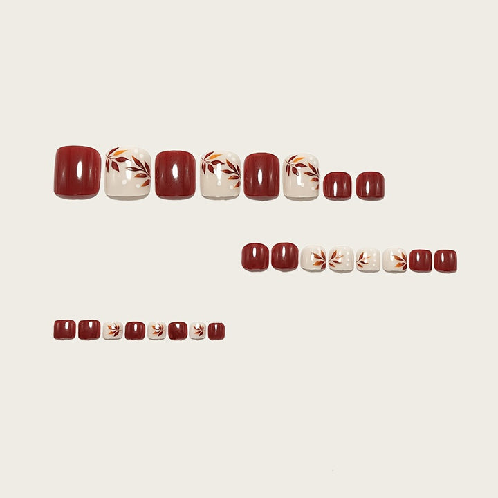 Artificial nails with elegant autumn motifs Stornfield