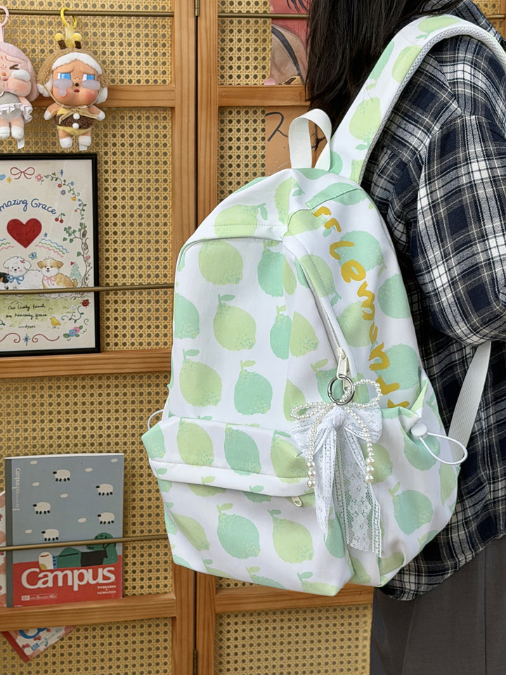 Playful Apple-Patterned Backpack Stornfield