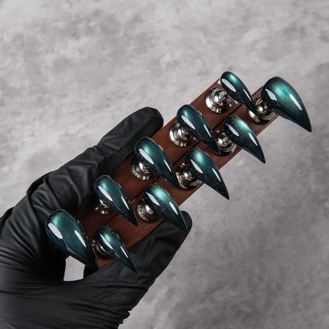 Glamorous Stiletto Nail Set with Unique Design