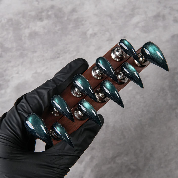 Glamorous Stiletto Nail Set with Unique Design