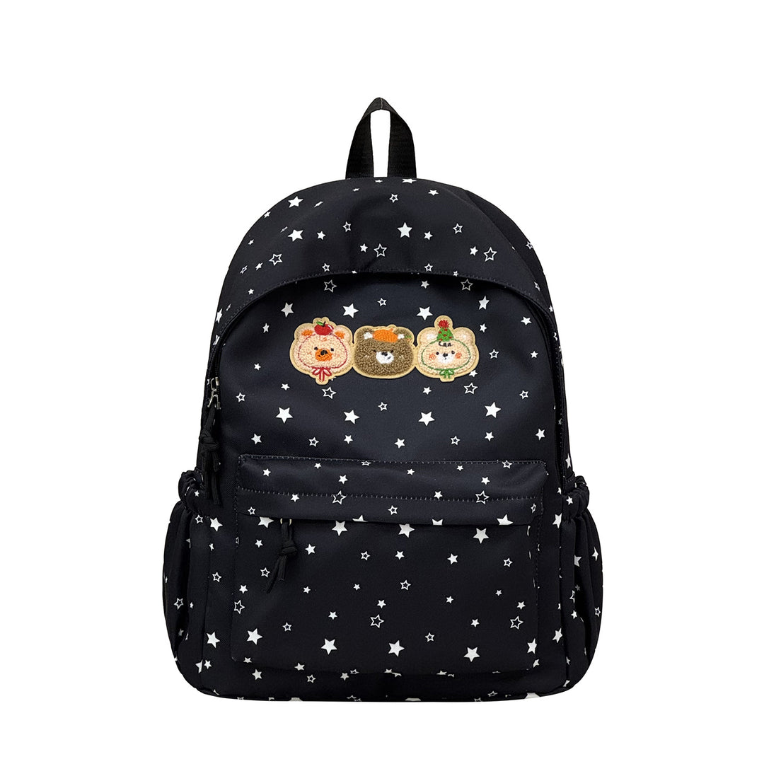 Fun-Themed Embroidered Character Backpack Stornfield