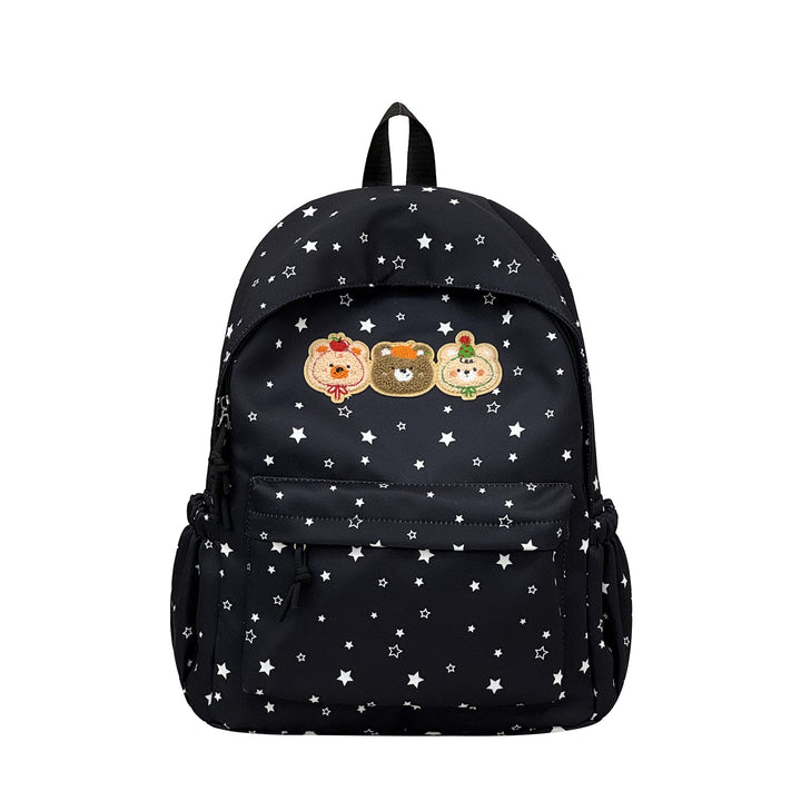 Fun-Themed Embroidered Character Backpack Stornfield
