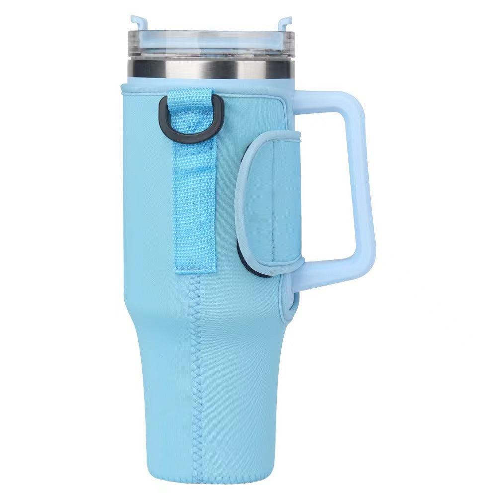 Ladies trendy and sparkling drinking bottle with shoulder bag Stornfield