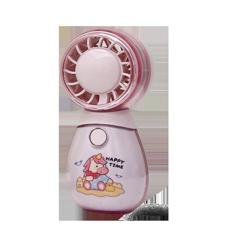 Ladies Portable Hand Fan with Funny Cat Design Stornfield