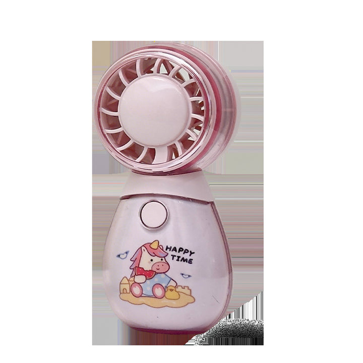 Ladies Portable Hand Fan with Funny Cat Design Stornfield