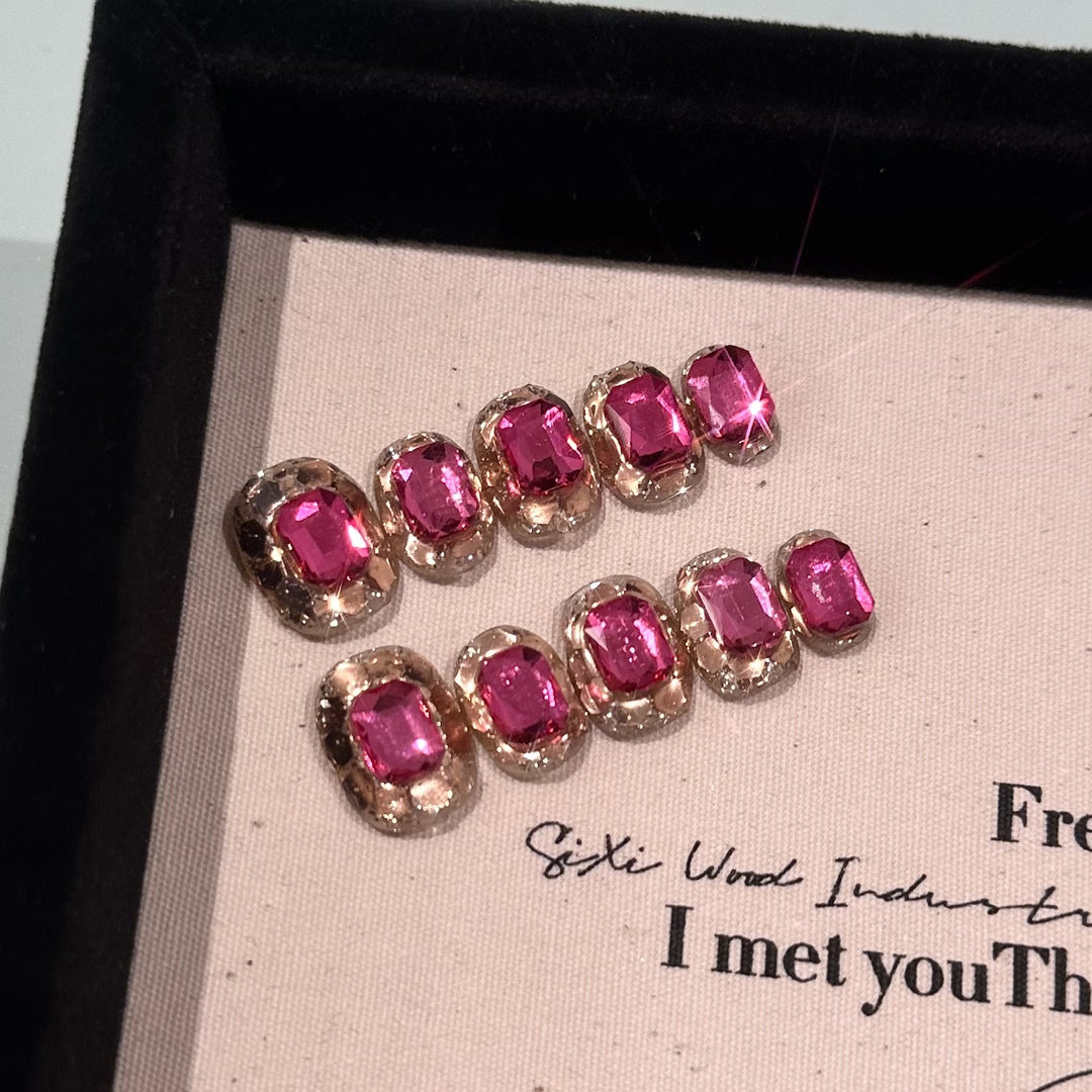 Shimmering Rhinestone Hair Clips