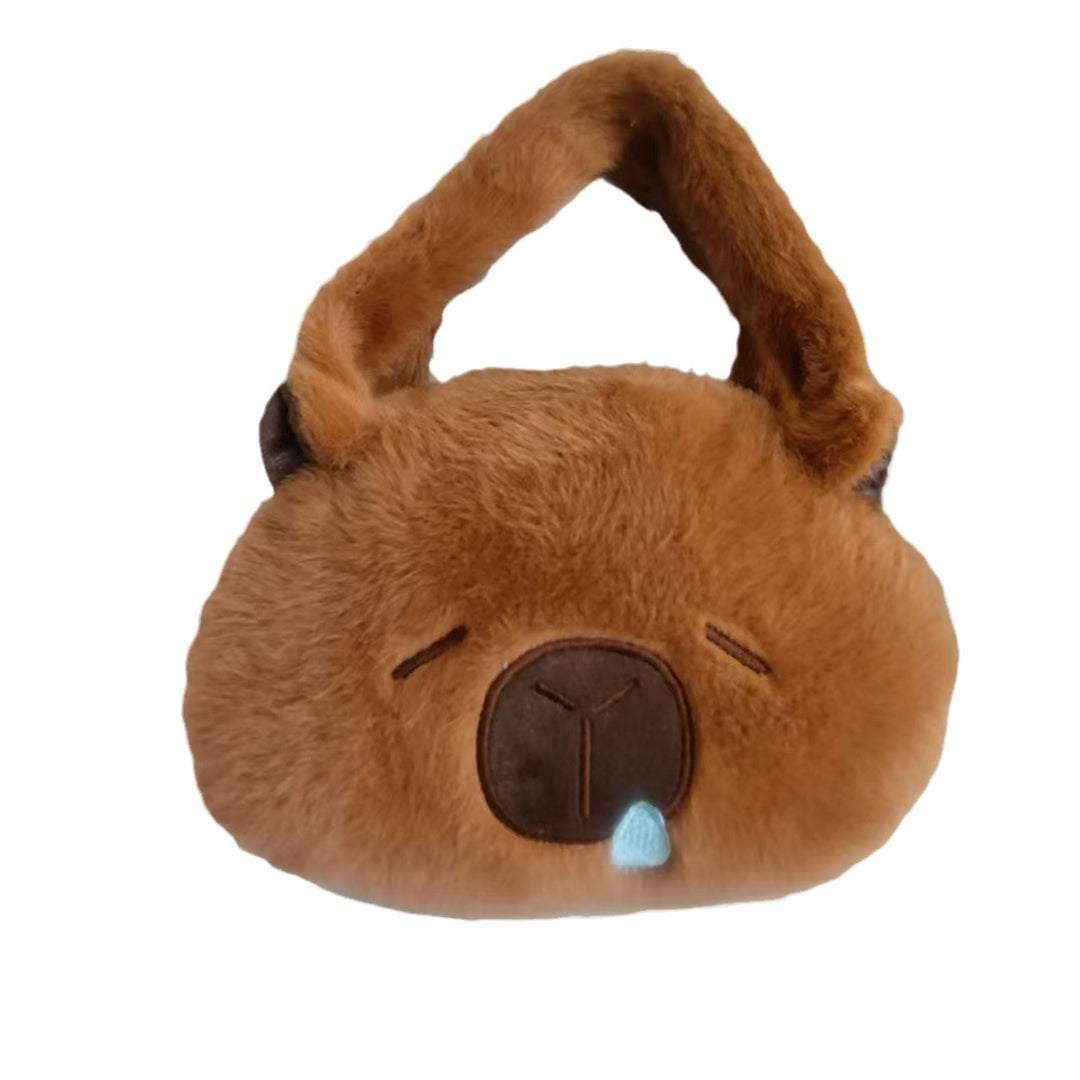 Plush Shoulder Bag with Cute Animal Motif Stornfield
