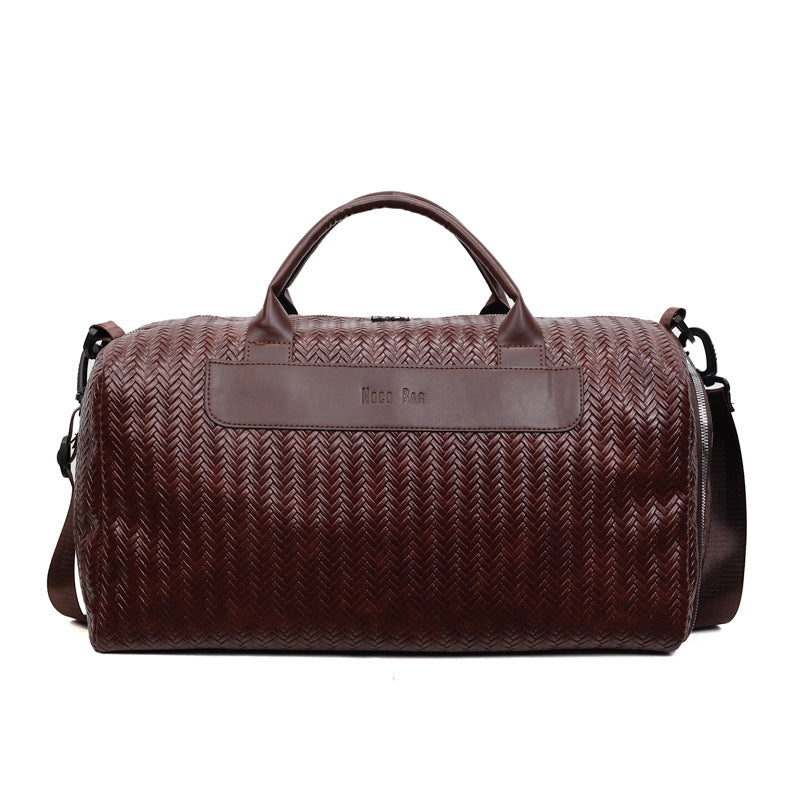 Spacious Textured Travel Duffle Bag