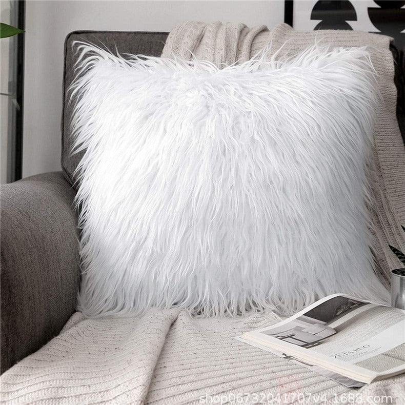 Fluffy cuddle pillow