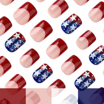 Patriotic Themed Acrylic Nail Art Enhancements Stornfield