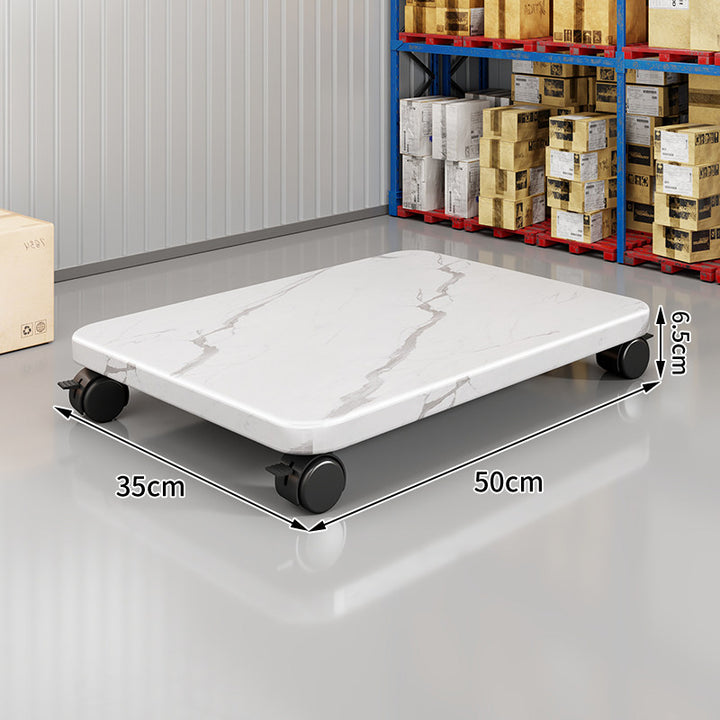 Low-Profile Rolling Plant & Furniture Base with Locking Swivel Casters