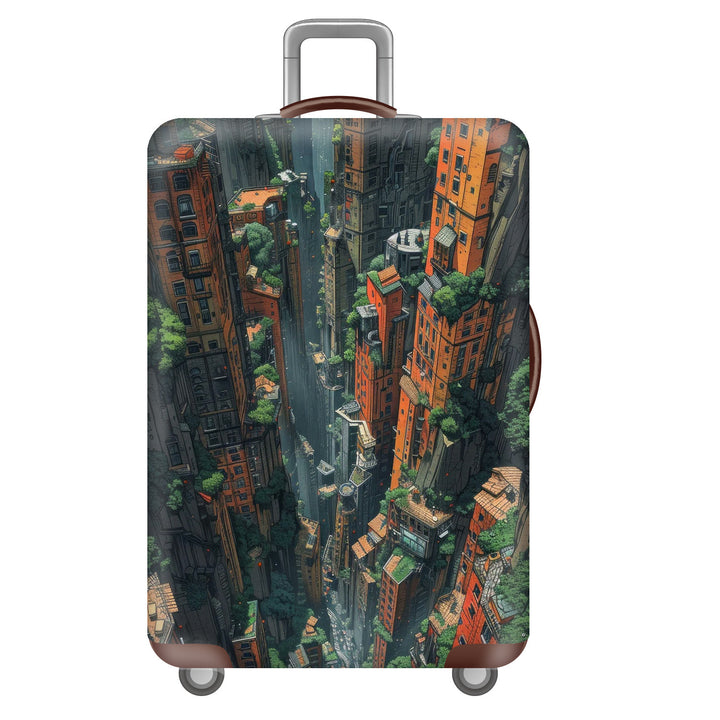Unisex Hard-shell Suitcase with Impressive Futuristic City Design Stornfield