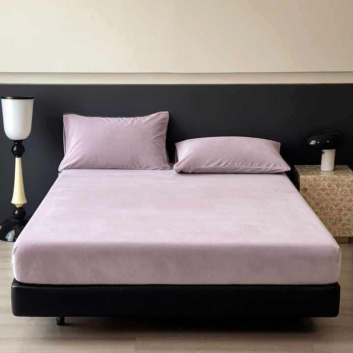 Silky Bamboo Viscose Deep-Pocket Fitted Sheet and Pillowcase Set