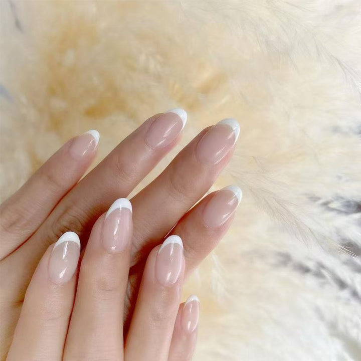 French Tip Press-On Nails Stornfield