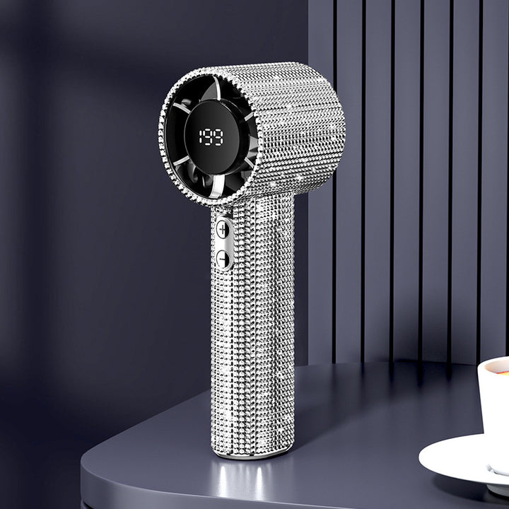 Ladies High Gloss Hand Fan with Digital Display Stornfield