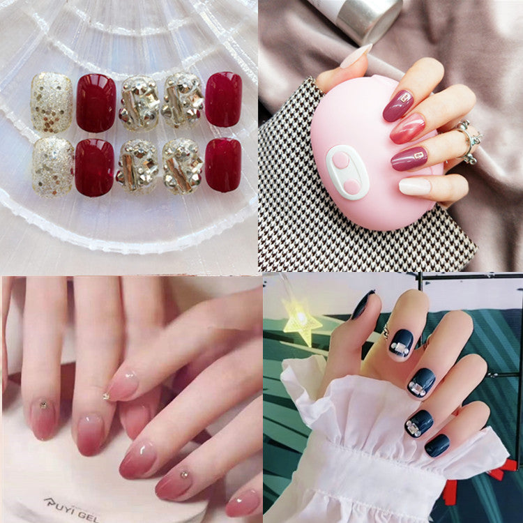 Glamorous Glittering Press-On Nail Set