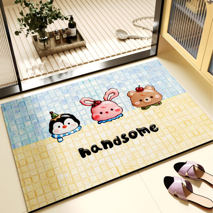 Cute Penguin-Themed Doormat