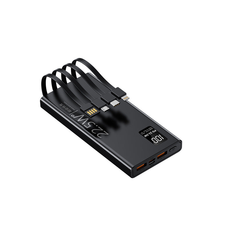 Multifunctional power bank with integrated cable system and digital power display Stornfield