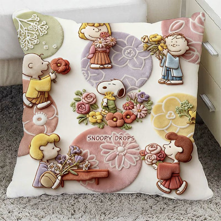 Plush Cartoon Decorative Throw Pillow