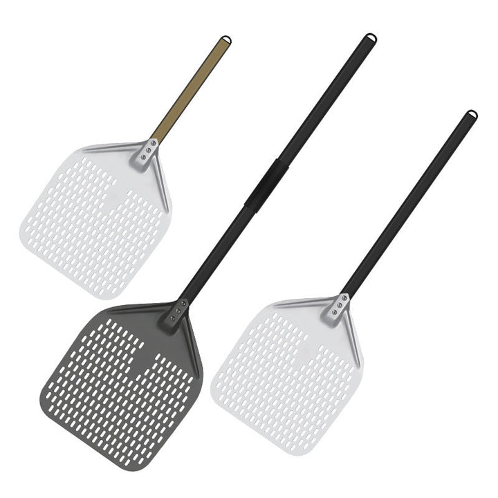 long-handle aluminum pizza peel with thin rectangular blade Stornfield