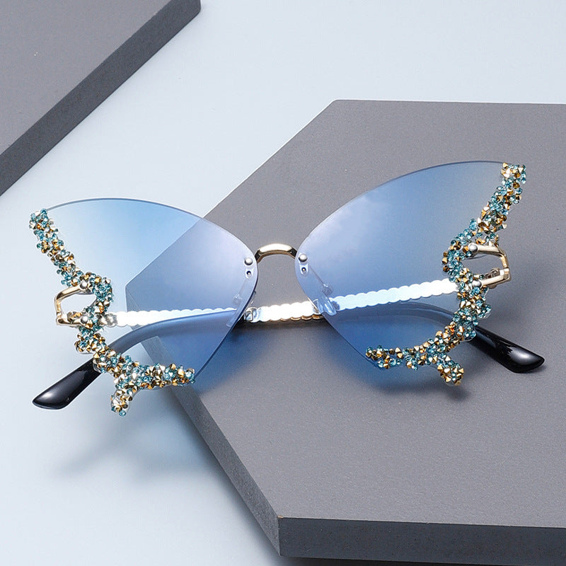 Women's extravagant sunglasses with sparkling butterfly design Stornfield