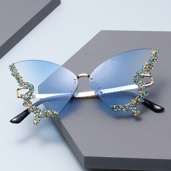 Women's extravagant sunglasses with sparkling butterfly design Stornfield