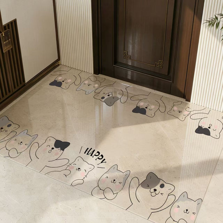 Playful Dinosaur-Themed Area Mat
