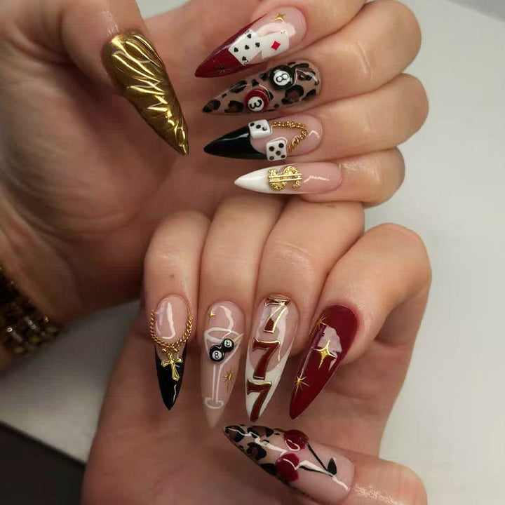 Glamorous Decorative Press-On Nail Tips Stornfield