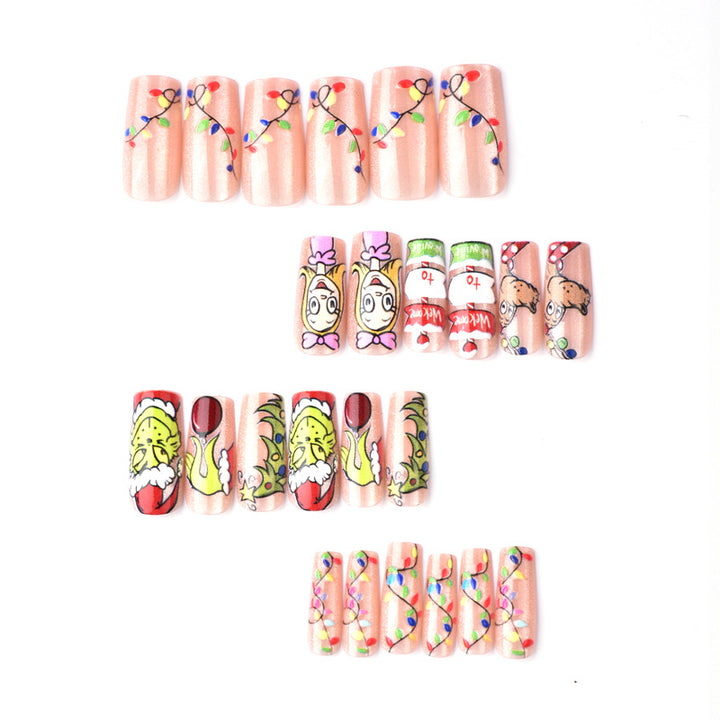 Themed Holiday Press-On Nail Art Set