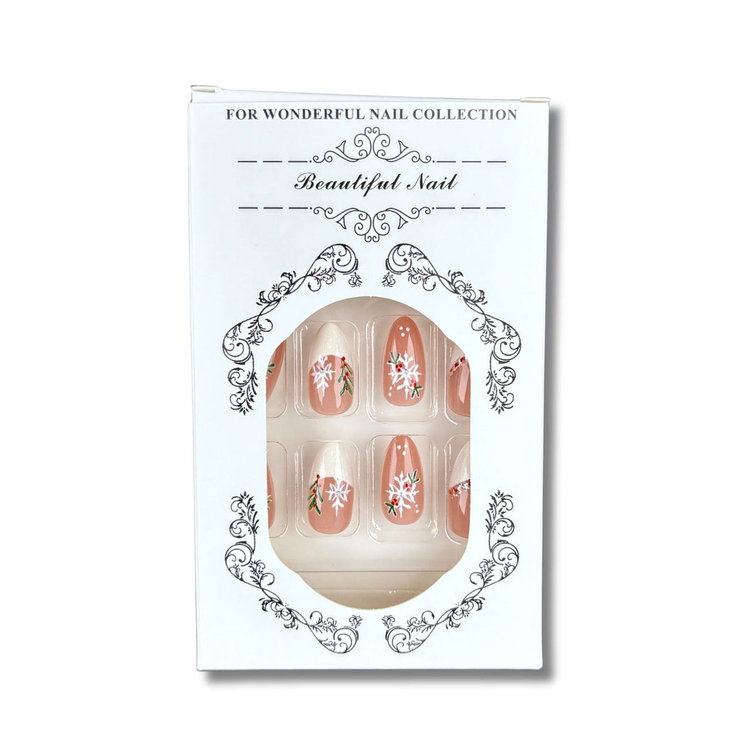 Floral-Design Press-On Nail Set