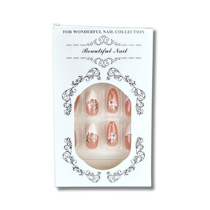 Floral-Design Press-On Nail Set