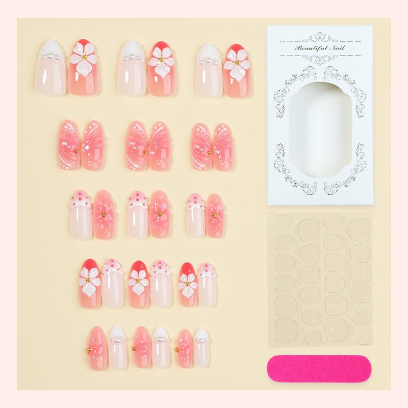 Creative nail art set with floral details Stornfield